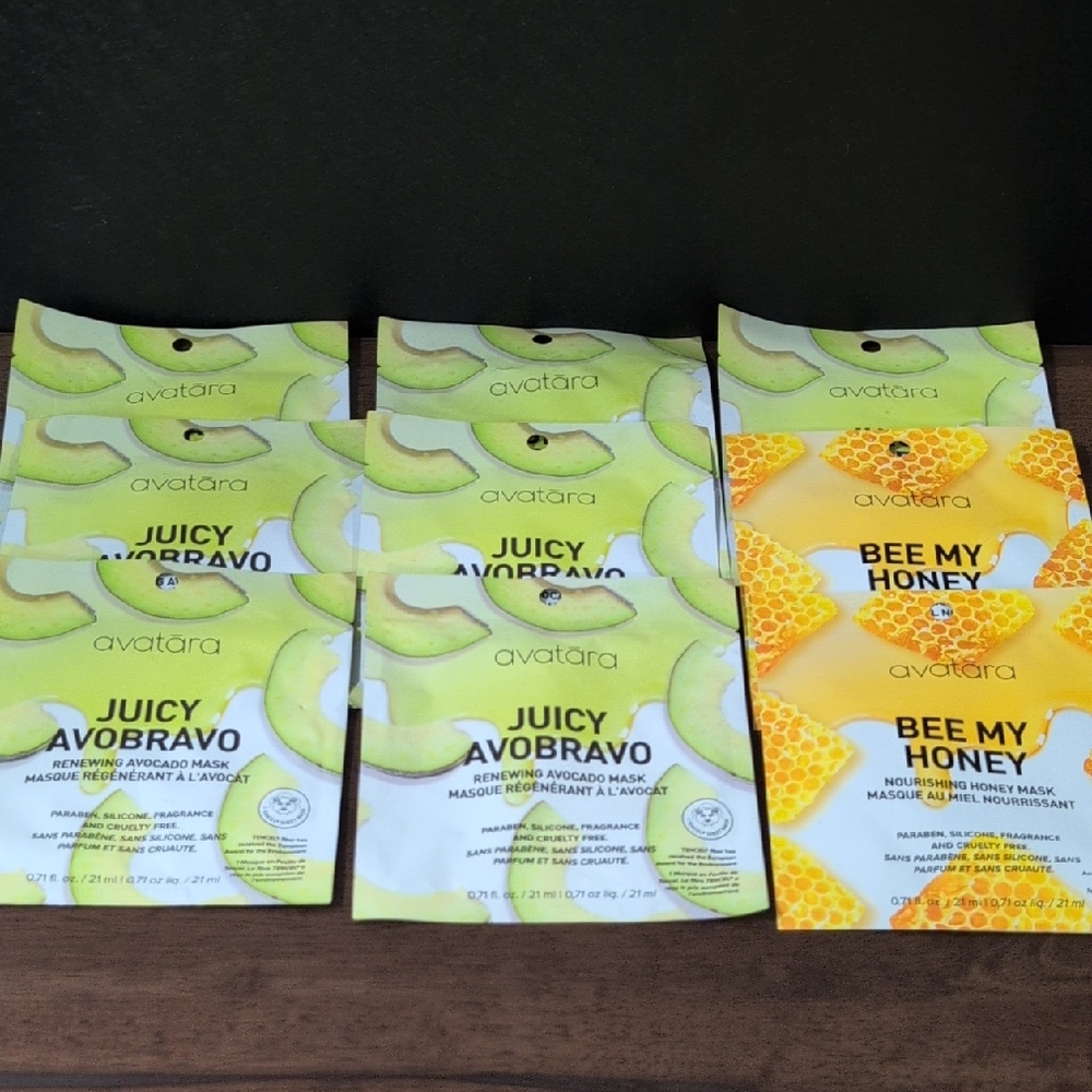 Avatara Sheet Mask 9 Pack - Juicy Avabravo & Bee My Honey